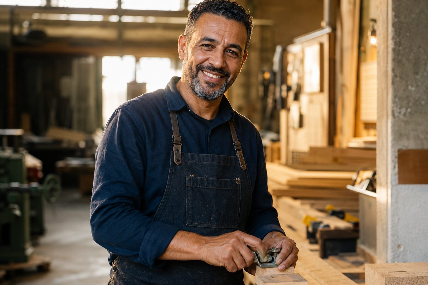 Artisan dans son atelier